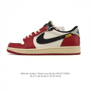 公司级 耐克 乔丹Air Jordan 1 Low Aj1 乔1 乔丹1代Aj1 低帮复古文化休闲运动篮球鞋。该鞋款从 1985 年元年款汲取设计灵感，焕新演绎