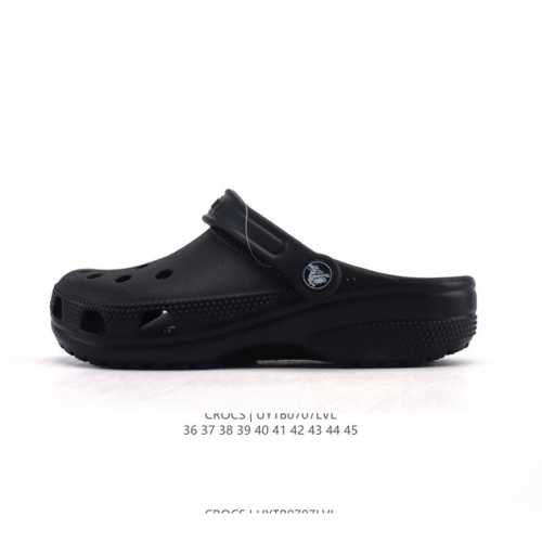 Crocs 沙滩洞洞鞋 男女士休闲厚底增高凉拖鞋 卡骆驰明星同款 厚底增高沙滩鞋 选择尺码时 建议选大一码 脚感更舒适 家居休闲一式两用拖鞋 白敬亭同款，坡跟设