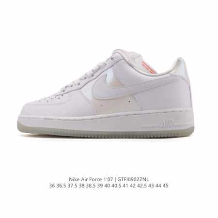 耐克 Nike Air Force 1 '07 Low 空军一号含气垫 低帮百搭厚底增高休闲运动板鞋。柔软、弹性十足的缓震性能和出色的中底设计，横跨复古与现代的 - 点击图像关闭