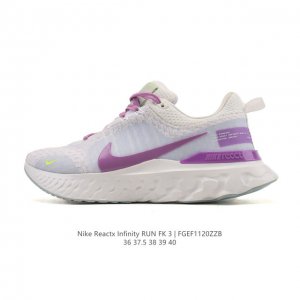 耐克 Nike React Infinity Run Fk 3 prm 公路跑步鞋。助你在疾速跑后快速恢复，明天继续挑战耐力跑，你的征程它都能稳稳守护。 加宽前