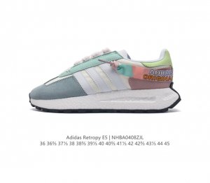 阿迪达斯 新款 三叶草 厚底 Adidas Retropy E5 新款低帮经典运动鞋潮厚底增高男女士慢跑鞋。以70年代经典跑步鞋为灵感，新鲜演绎复古造型。搭载a