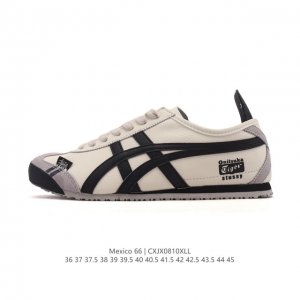 公司级 Asics 亚瑟士 男女鞋 配足弓鞋垫 日产经典老牌-鬼塚虎 Onitsuka Tiger Mexico 66经典墨西哥系列复古经典百搭板鞋休闲运动鞋慢