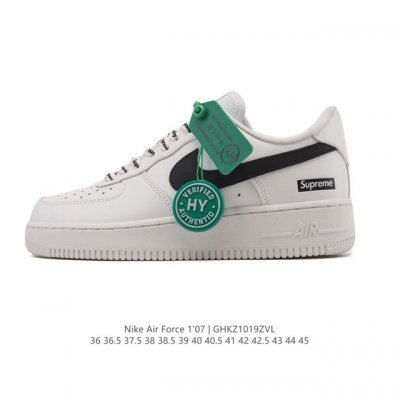 公司级 附赠送Logo清洁刷 Af1耐克 Nike Air Force 1 ‘07 Low 空军一号厚底增高百搭休闲运动板鞋 原楦头原纸板 打造纯正空军版型，专