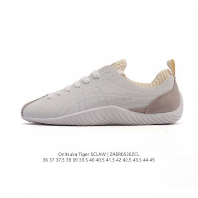 亚瑟士 Onitsuka Tiger鬼塚虎 Sclaw 轻便舒适 防滑耐磨透气支撑 低帮 生活休闲鞋 男女同款，复古美学极简风格，配色独具个性又超级好看。鞋口织