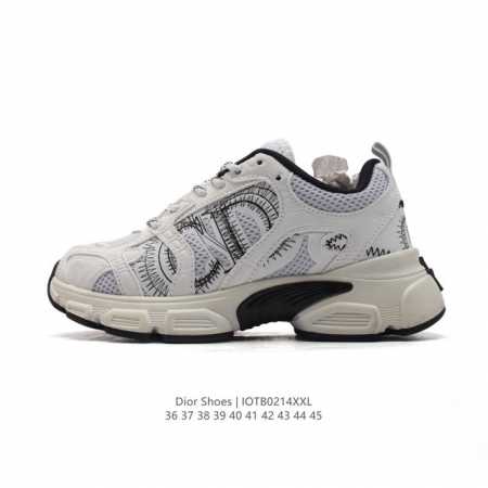 公司级 Dior 迪奥 高奢品牌 彰显高级气质 Dior 运动鞋低帮系列复古休闲鞋时尚慢跑鞋厚底老爹鞋圆头系带 运动跑鞋 生活休闲鞋 男女同款 时髦单品 时尚百 - 点击图像关闭