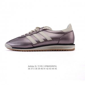 公司级 阿迪达斯Adidas Sl 72 Shoes 经典复古薄底运动鞋T头鞋 皮革鞋面 三叶草复古休闲跑步鞋休闲运动鞋 这款经典运动鞋携复古型格，来访你的活力