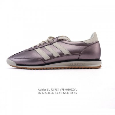 公司级 阿迪达斯Adidas Sl 72 Shoes 经典复古薄底运动鞋T头鞋 皮革鞋面 三叶草复古休闲跑步鞋休闲运动鞋 这款经典运动鞋携复古型格，来访你的活力