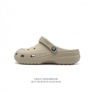 Crocs 沙滩洞洞鞋 男女休闲厚底增高凉拖鞋 卡骆驰杨幂同款 厚底增高凸显大长腿沙滩鞋 选择尺码时 建议选大一码 脚感更舒适 这款没有鞋盒 类型：男女鞋 尺码