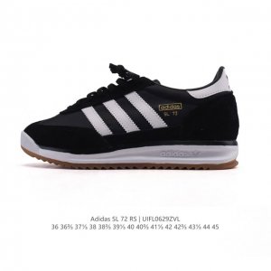 阿迪达斯Adidas Sl 72 Shoes 经典复古薄底运动鞋 T头鞋 三叶草复古休闲跑步鞋休闲运动鞋 这款经典运动鞋携复古型格，来访你的活力日常 采用舒爽帆