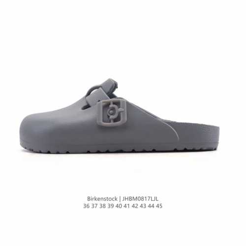 德国百年知名鞋履品牌 勃肯Birkenstock Boston Suede Shearling 波士顿系列休闲凉拖鞋 低帮复古软木底包头露跟休闲拖鞋#中底鞋床搭