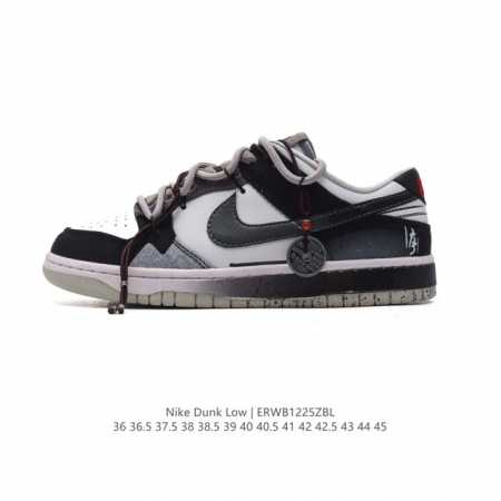 头层皮 耐克nike Dunk Low 板鞋 Sb系列 解构绑带 双鞋带 经典复古百搭休闲运动板鞋。加厚鞋舌的填充，使舒适性大大提升，同时也更方便穿脱中底部分则 - 点击图像关闭