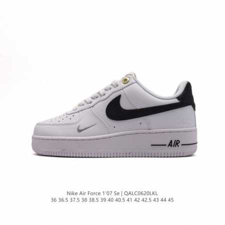 耐克 Nike Air Force 1 '07 Low 空军一号含气垫 低帮百搭厚底增高休闲运动板鞋。柔软、弹性十足的缓震性能和出色的中底设计，横跨复古与现代的 - 点击图像关闭
