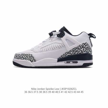 耐克 NIKE JORDAN SPIZIKE LOW 经典爆裂纹复古运动篮球鞋！全新低帮造型吸睛！整双鞋在融合了 AIr Jordan 经典鞋款中的标志性元素之 - 点击图像关闭