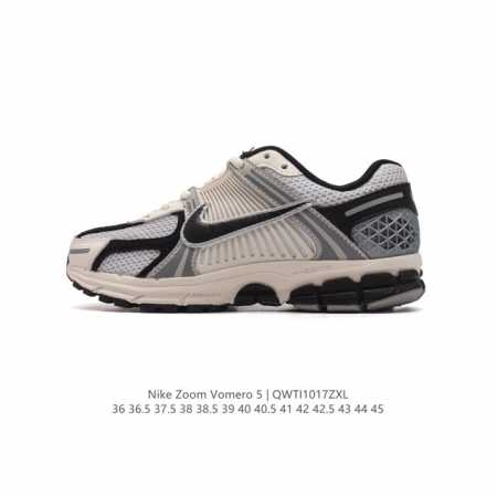Nike 耐克夏季 ZOOM VOMERO 5 运动鞋休闲训练跑步鞋。Nike Zoom Vomero 5 男女子运动鞋妥帖包覆足部，提供透气支撑效果。耐穿材料 - 点击图像关闭
