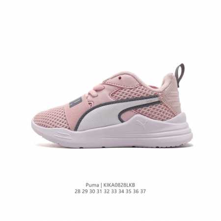 童鞋 Puma彪马 童鞋儿童鞋低帮舒适运动休闲鞋，儿童运动鞋男女童春秋季一脚蹬经典运动鞋中大童慢跑鞋，低帮老爹鞋 Eva 中底 , 穿着舒适，橡胶外底 , 抓地 - 点击图像关闭