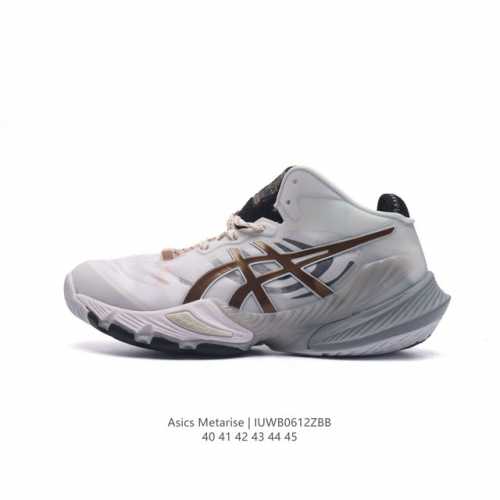 亚瑟士 Asics 男士高端排球鞋metarise3%轻量回弹运动鞋 西田友志同款。亚瑟士 Asics 推出的这款男子排球鞋，其鞋面由织物和pu革制成，可带来良