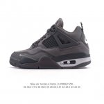 真标 耐克 Nike Air Jordan 4 Retro Og迈克尔 乔丹Aj4代乔4 中帮复古休闲运动文化篮球鞋。秉承轻量化的速度型篮球鞋设计思想完成设计，