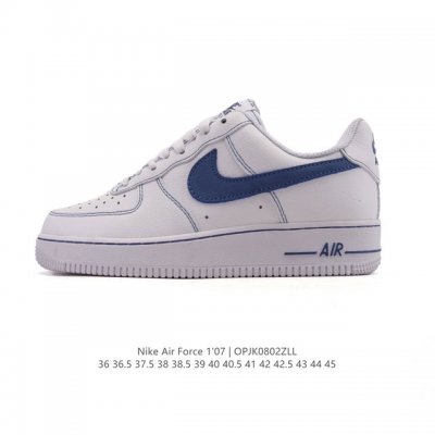 耐克 Nike Air Force 1 '07 Low 空军一号含气垫 小白鞋 低帮百搭厚底增高休闲运动板鞋。柔软、弹性十足的缓震性能和出色的中底设计，横跨复古