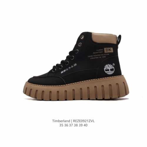 Timberland添柏岚靴子天伯伦高帮马丁靴 厚底增高百搭板鞋女 踢不烂经典大黄靴 高帮靴 马丁靴 户外休闲潮流系列 搭配防臭防腐真皮乳胶鞋垫，给您完美的穿着