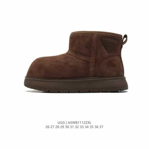 童鞋 Ugg 中帮靴子 儿童款雪地靴 俏皮可爱的百变造型， 美国轻奢品牌ugg 平底系列冬季羊毛一体雪地休闲保暖毛毛家居包头棉鞋。官方同步包装 检验标 材料采用