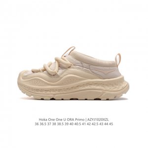 公司级小红书推荐HOKA ONE ONE U ORA PRIMO LOW 全新配色 解构绑带 厚底增高运动跑步鞋 户外活动老爹鞋 时尚休闲板鞋 这个品牌来自于新
