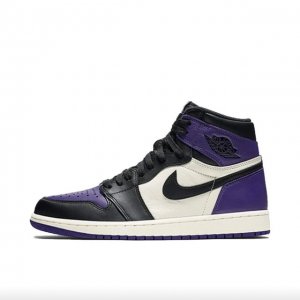 真二层耐克 Nike Air Jordan 1 Retro High Og 乔丹一代aj1 乔1 Aj1 高帮篮球鞋复刻运动鞋 皮面高帮板鞋的设计灵感源自运动夹