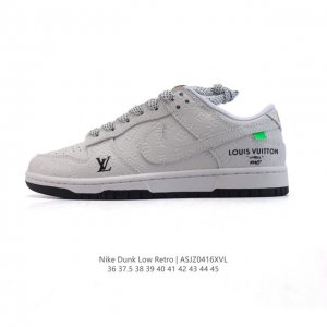 公司级 耐克 Nike Dunk Low Retro 运动鞋复古板鞋2025年新款 路易威登联名，作为 80 年代经典篮球鞋款，起初专为硬木球场打造，后来成为席