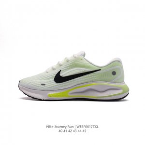 耐克 Nike Journey Run 男女子透气公路跑步鞋 搭载柔软厚实的 Comfiride 泡绵缓震配置，助你征服充满挑战的路面，大步流星，微笑前行。该鞋