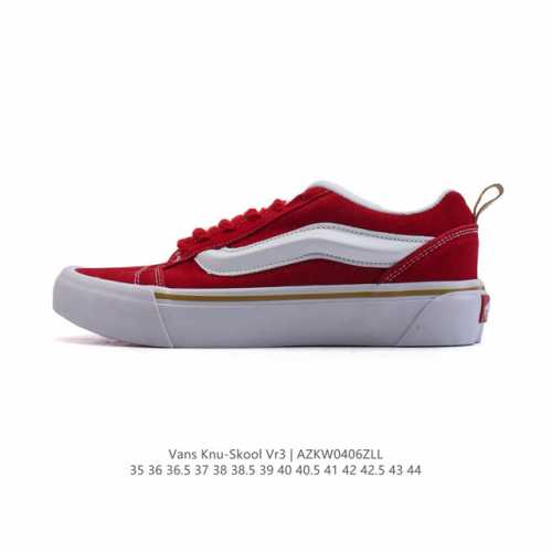 万斯 Vans Knu-Skool Vr3 Lx 面包鞋皮革拼接鞋面。坎普尔 茱利安系列低帮复古硫化休闲运动板鞋“肥胖版大Logo”要说整个年最为热门的鞋型之一