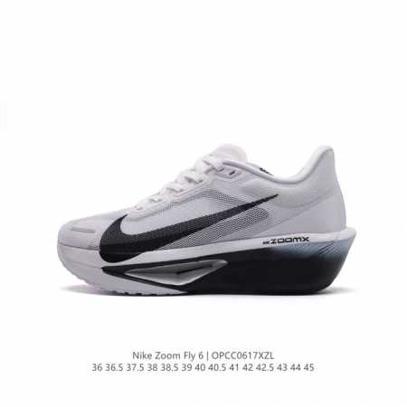 Nike 耐克 2024春新款男女子zoom Fly 6 Prm缓震轻便跑步鞋。这款鞋在继承了 Nike Zoom Fly 5 的基础上，承诺为跑者带来更上一层 - 点击图像关闭