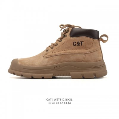 公司级 Cat卡特 新款马丁靴 潮鞋 厚底增高短靴 户外徒步运动鞋 时尚中帮靴子 真标公司卡特男士马丁靴 广东 历年经典热销款 新款牛皮革鞋面 轻便休闲鞋 耐磨