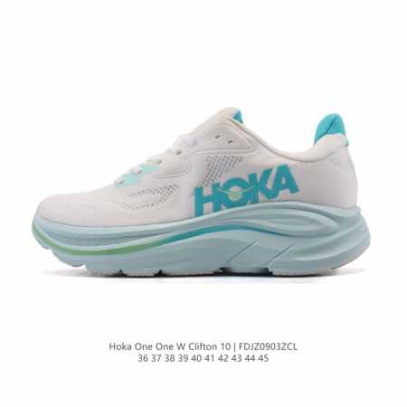 新款 Hoka One One 推出升级 Clifton 10 克利夫顿10代 男女士休闲跑步鞋轻量缓震运动鞋。Hoka One One的Clifton克利夫顿 - 点击图像关闭