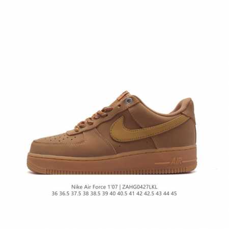 耐克 Nike Air Force 1 '07 Low 空军一号含气垫 低帮百搭厚底增高休闲运动板鞋。柔软、弹性十足的缓震性能和出色的中底设计，横跨复古与现代的 - 点击图像关闭