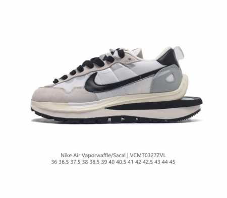 耐克 Sacai X Nike Vaporwaffle 华夫三代3.0 走秀重磅联名款运动鞋 鞋款由pegasus与vaporfly两款鞋型的设计元素共同构建 - 点击图像关闭