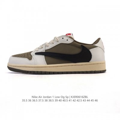 公司级 真标 耐克 Nike Air Jordan 1 Low Og Sp Military Blue Aj1乔1倒勾 2025年新款 蛇年新款 低帮篮球鞋 A