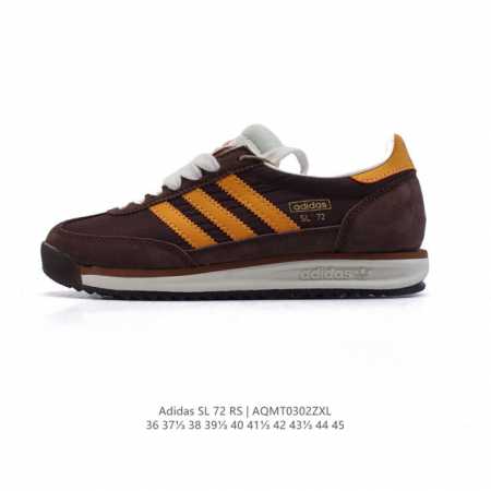 160 阿迪达斯Adidas Sl 72 Shoes 经典复古薄底运动鞋「T头鞋」三叶草复古休闲跑步鞋休闲运动鞋 这款经典运动鞋携复古型格，来访你的活力日常—— - 点击图像关闭
