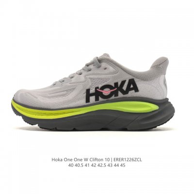 新款 Hoka One One 推出升级 Clifton 10 克利夫顿10代 男士休闲跑步鞋轻量缓震运动鞋。Hoka One One的Clifton克利夫顿系