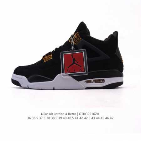 公司级 耐克 Nike Air Jordan 4 Retro Og迈克尔 乔丹Aj4代乔4 中帮复古 休闲运动文化篮球鞋 秉承轻量化的速度型篮球鞋设计思想完成设 - 点击图像关闭