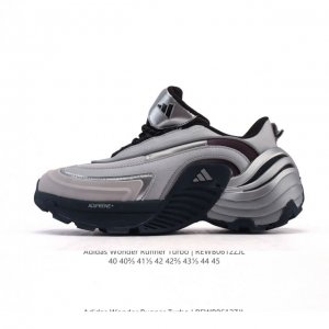 新品 阿迪达斯新款 Adidas Fos系列Wonder Runner Turbo厚底运动鞋阿迪达斯轻运动鞋舒适防滑耐磨 低帮缓震跑步鞋 厚底增高男款老爹鞋，外