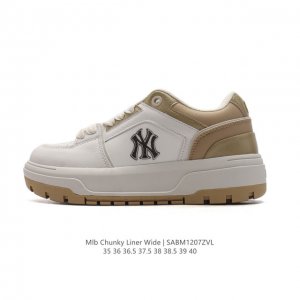 公司级 Mlb Chunky Wide 纽约洋基队 复古休闲面包鞋厚底增高板鞋 经典复古休闲运动鞋24年新款 纽约洋基队。最近，Mlb品牌频频出现在潮人们的时尚