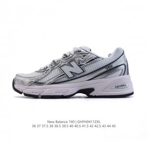 New Balance Mr740 Nb新百伦系列复古老爹风休闲运动慢跑鞋。采用轻质牛剖革拼接透气网眼衬垫织物鞋面材质 T-Beam大底提供足步弓支撑 保持步态