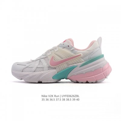 公司级 Nike 耐克 V2K Run 减震防滑 复古低帮运动跑步鞋 超火复古跑鞋，采用太空革组合呼吸网眼布鞋面材质，搭载正确4层组合底模，嵌入Tpu加固稳定模
