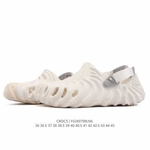 公司级 Crocs 沙滩洞洞鞋 男女士休闲厚底增高凉拖鞋 卡骆驰明星同款凉鞋 一体成型厚底增高凸显大长腿沙滩鞋 选择尺码时 建议选大一码 脚感更舒适 类型：男女