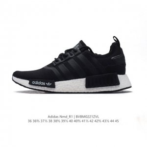 阿迪达斯Adidasnmd_R1 3M反光弹力针织面爆米花缓震男女士时尚舒适缓震运动鞋跑步鞋 。采用时髦廓形 以抢眼外形诠释经典细节 为鞋款注入活力搭配 Boo