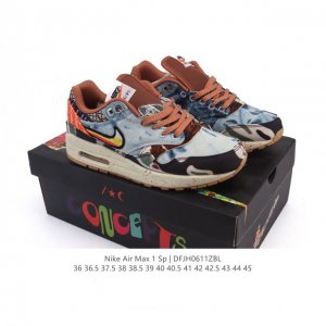 公司级 耐克 Concepts X Nike Air Max 1 Sp Mellow 复古 腰果花 低帮 气垫 休闲跑步鞋 男女子同款运动鞋，气垫百搭跑步鞋。融