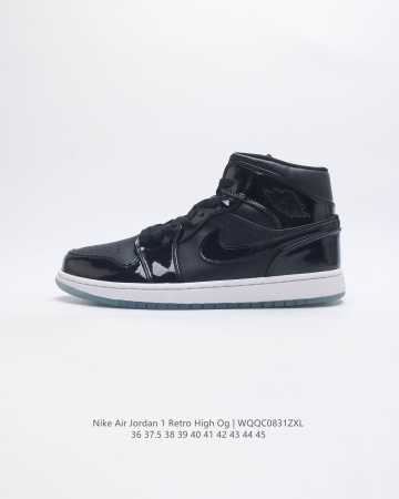 耐克 Nike Air Jordan 1 Retro High Og 乔丹一代篮球鞋复刻运动鞋 皮面高帮板鞋的设计灵感源自运动夹克 带你重温入选球队时刻 采用经 - 点击图像关闭