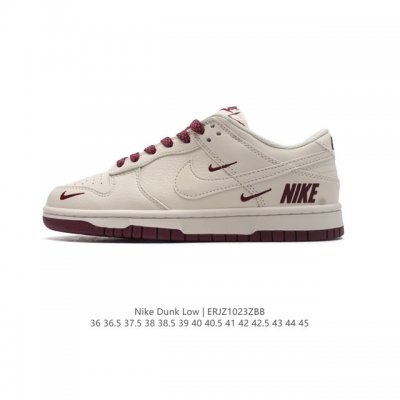 公司级 耐克 Nike Dunk Low 运动鞋复古板鞋，尽情迈步，彰显个性风采。采用柔软皮革鞋面，经久耐穿，塑就如元年款 Dunk 般的复古质感。全掌型橡胶外