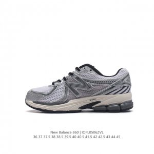 Nb 新百伦 New Balance Ml860 V2 系列复古老爹风休闲运动慢跑。采用丝光猪巴皮革拼接透气网眼织物鞋面t-Beam大底提供足步弓支撑，保持步态