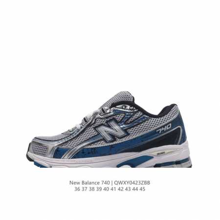 New Balance Mr740 Nb新百伦系列复古老爹风休闲运动慢跑鞋。采用轻质牛剖革拼接透气网眼衬垫织物鞋面材质 T-Beam大底提供足步弓支撑 保持步态 - 点击图像关闭