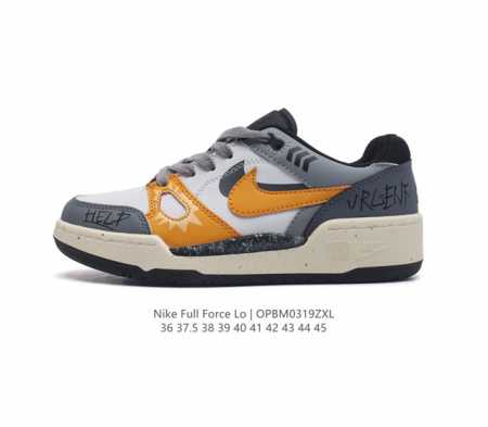 耐克nike Full Force Lo扣篮系列低帮休闲运动滑板板鞋采用软质牛剖皮鞋面材质#正确后跟反口里弧度#原厂中底布正确印刷#鞋垫嵌入缓震乳胶+Sole真 - 点击图像关闭
